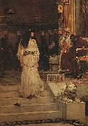 John William Waterhouse Marianne Leaving the Judgment Seat of Herod china oil painting artist